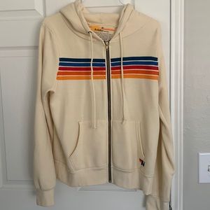 Aviator Nation cream hoodie